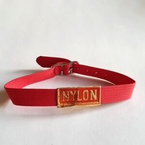 NYLON bracelet magazine red gold promo promotional advertising y2k